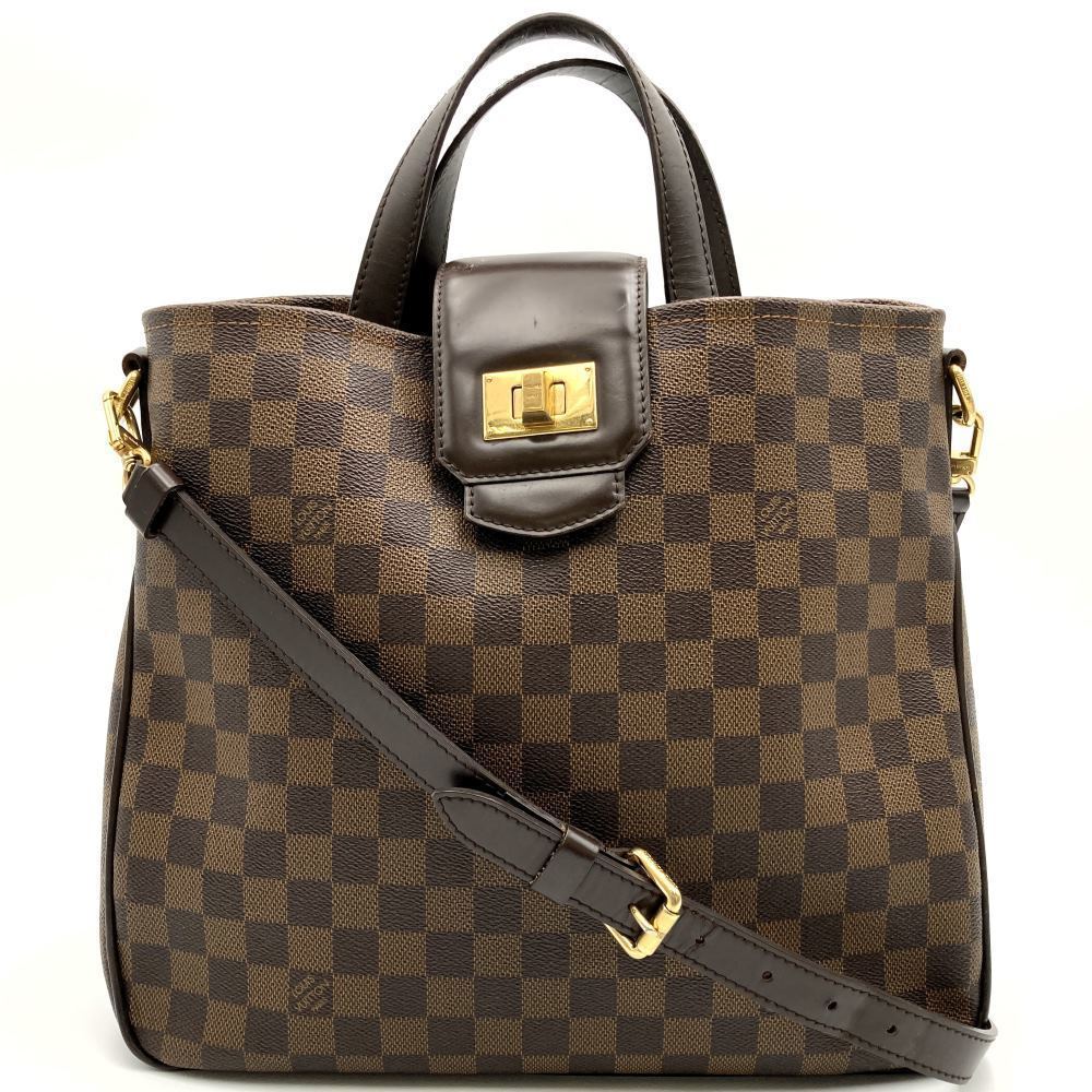 Louis Vuitton Damier Brown Shoulder Handbag Roseberry Hippo Bag - Picture 2 of 10